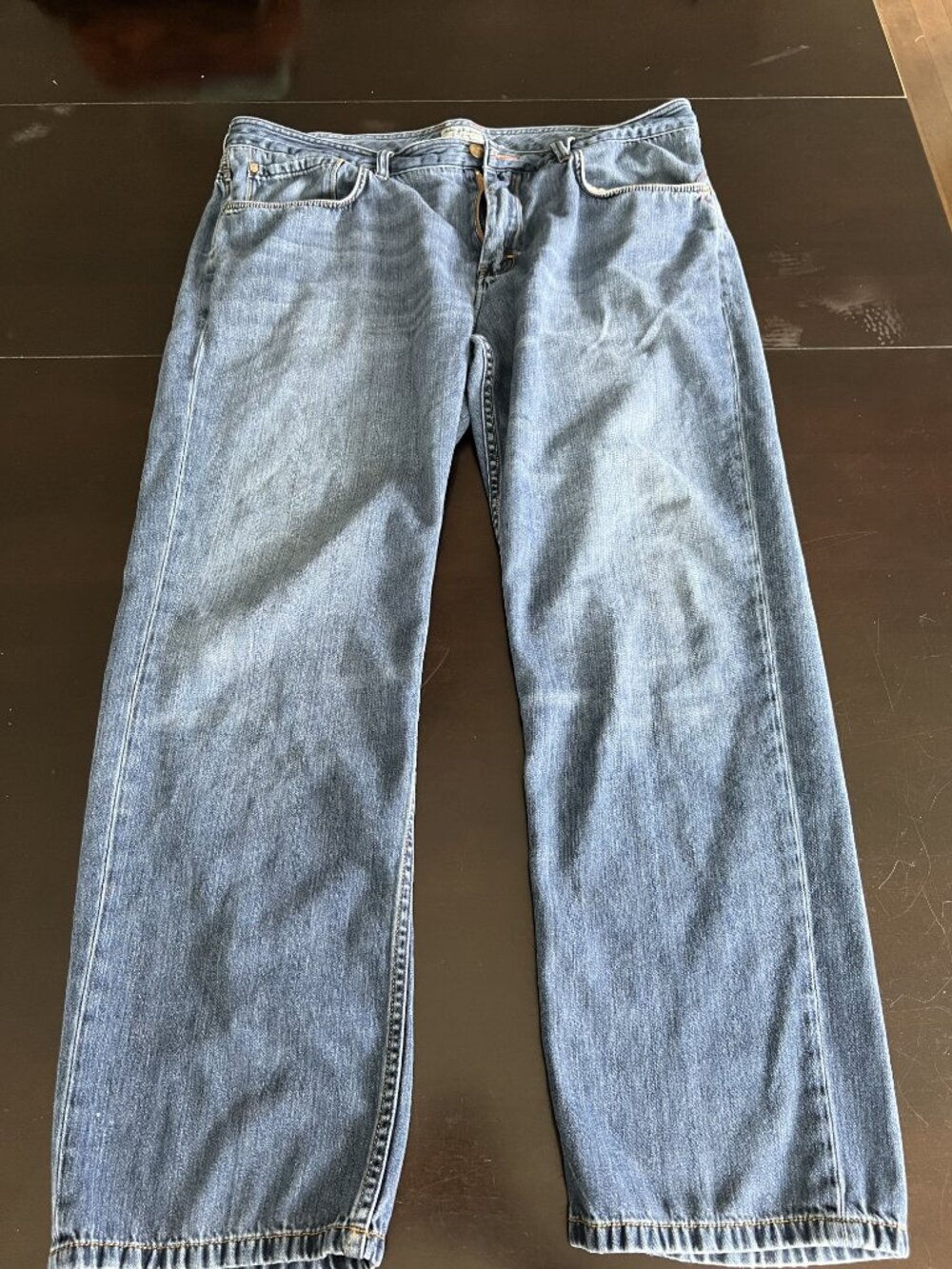 Tommy Bahama Men’s Jeans 42x32 Blue Straight Leg Cotton Tencel Denim